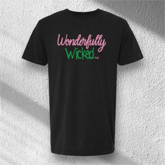 Wonderfully Wicked vintage t-shirt in the color Black