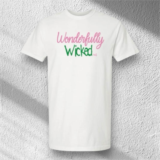 Wonderfully Wicked vintage t-shirt in the color White - front view
